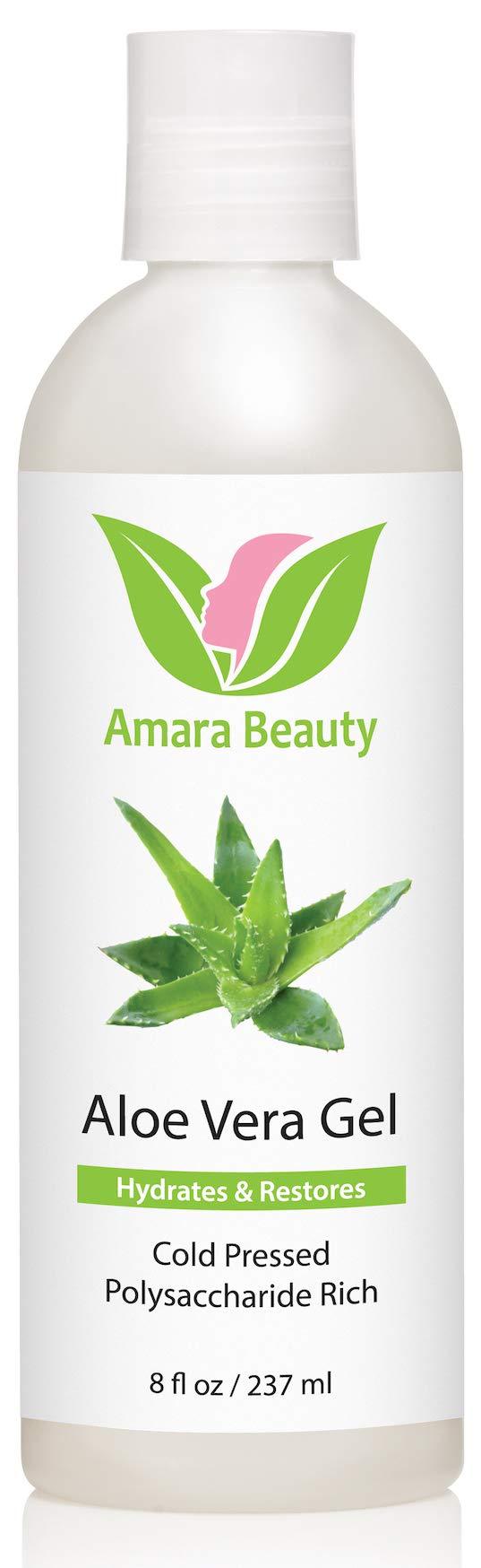 [Australia] - Aloe Vera Gel from Organic Cold Pressed Aloe for Face, Body, and Hair, 8 fl. oz. 