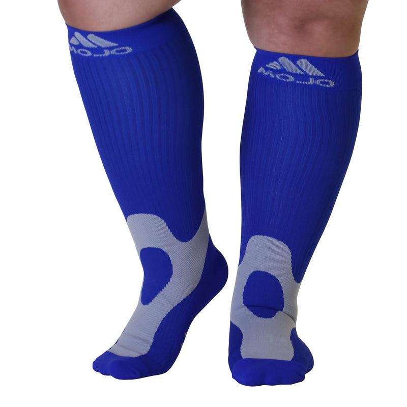 [Australia] - Mojo Medical Compression Socks for Women & Men Circulation - 20-30mmHg Medium Navy 