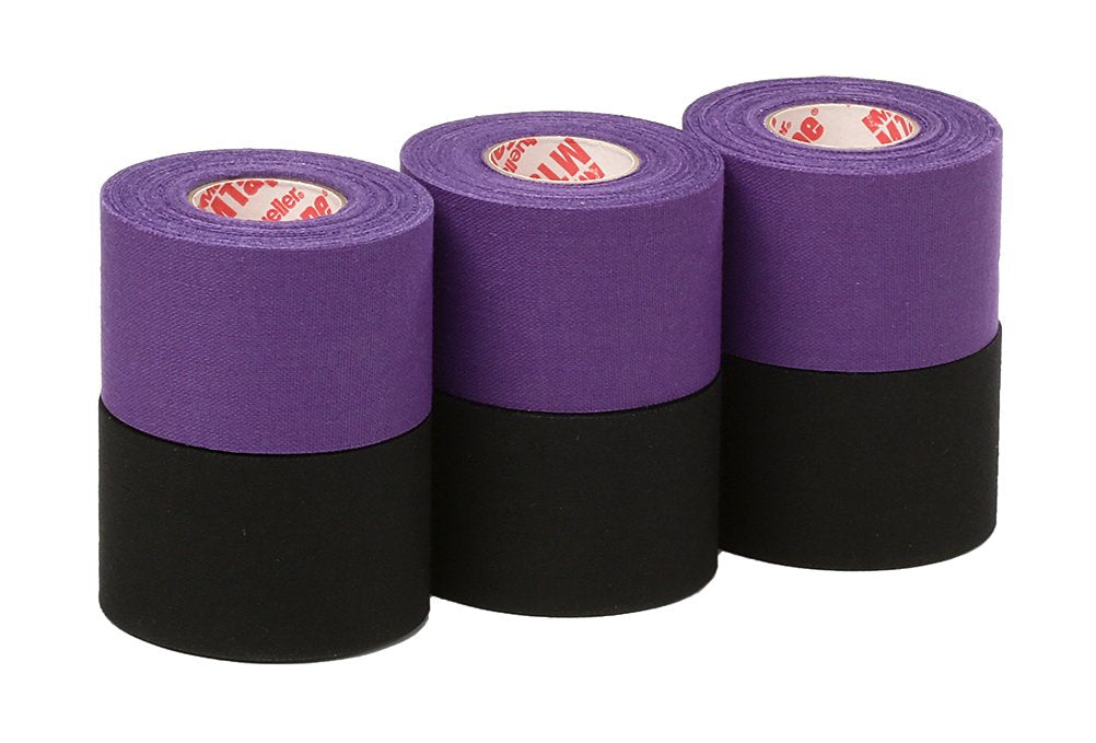 [Australia] - Mueller Athletic Tape Sports Tape, Purple and Black 6 rolls 