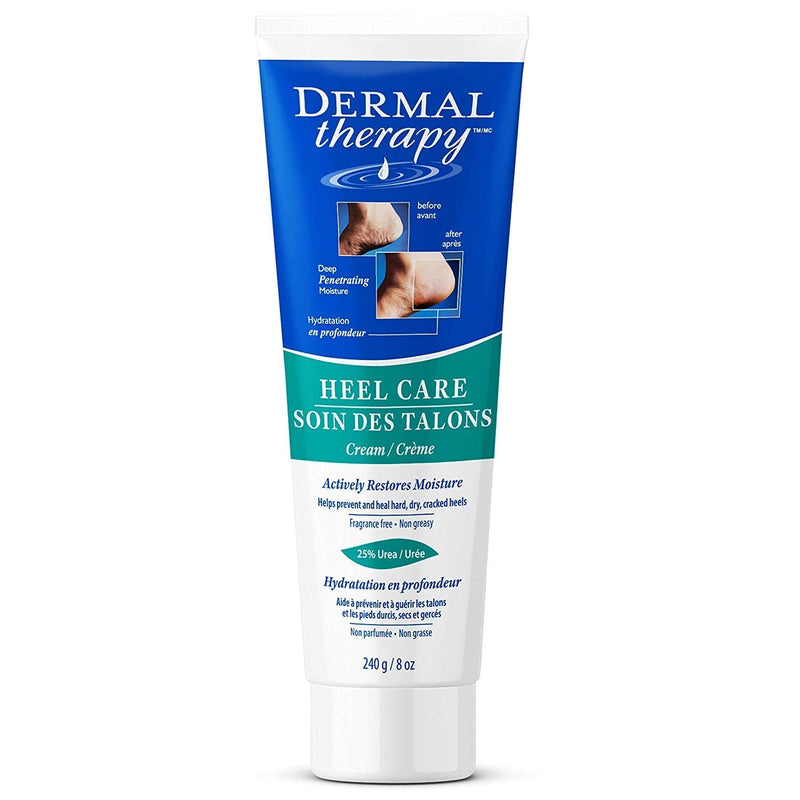 [Australia] - Dermal Therapy Heel Care Cream - Moisturizing Treatment that Repairs and Heals Dry, Rough, Cracked Heels and Feet | 25% Urea and 6% Alpha Hydroxy Acids (8 Ounce) | Packaging May Vary 8 Ounce (Pack of 1) 