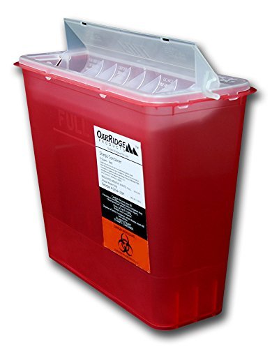[Australia] - 5 Quart Size | OakRidge Products Sharps Disposal Container | TouchFree Disposal 