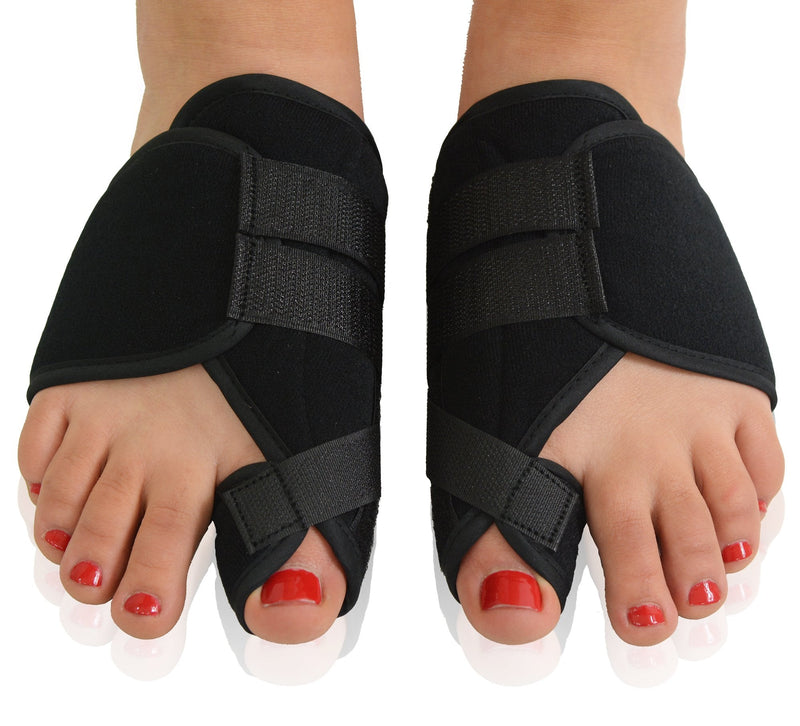[Australia] - Dr. Frederick's Original Nighttime Bunion Splints - 2 Double-Stitched Velcro Bunion Correctors - Bunion Relief for Bedtime - for Men & Women 