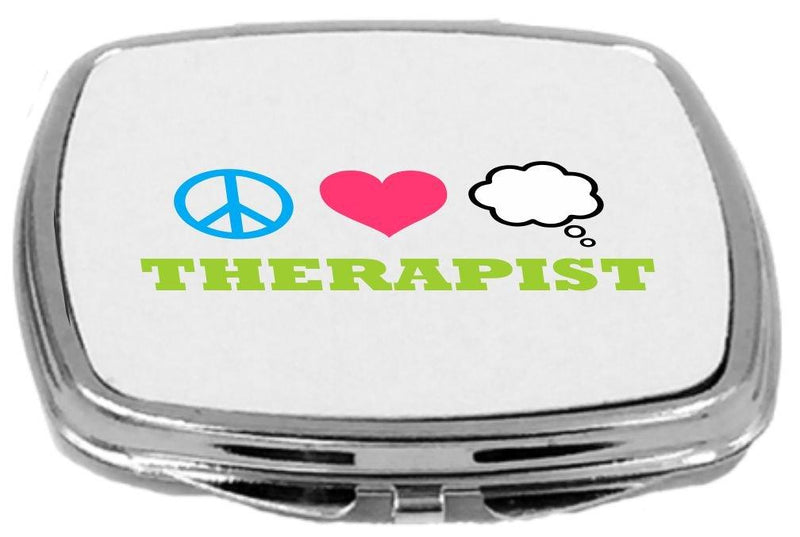 [Australia] - Rikki Knight Peace Love Therapist Design Compact Mirror 