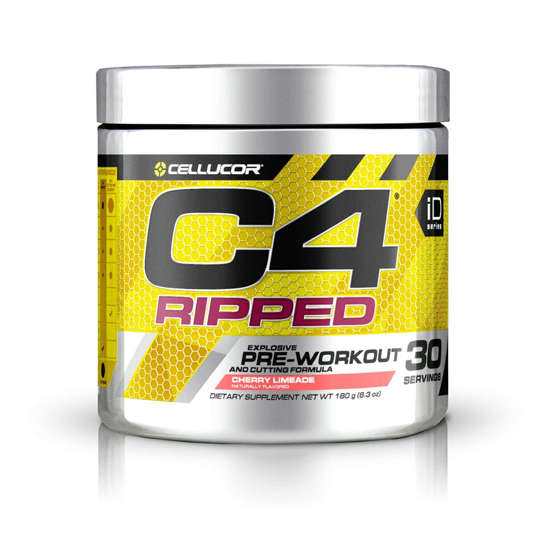 [Australia] - C4 Ripped Pre Workout Powder Cherry Limeade | Creatine Free + Sugar Free Preworkout Energy Supplement for Men & Women | 150mg Caffeine + Beta Alanine + Weight Loss | 30 Servings 30 Servings (Pack of 1) 