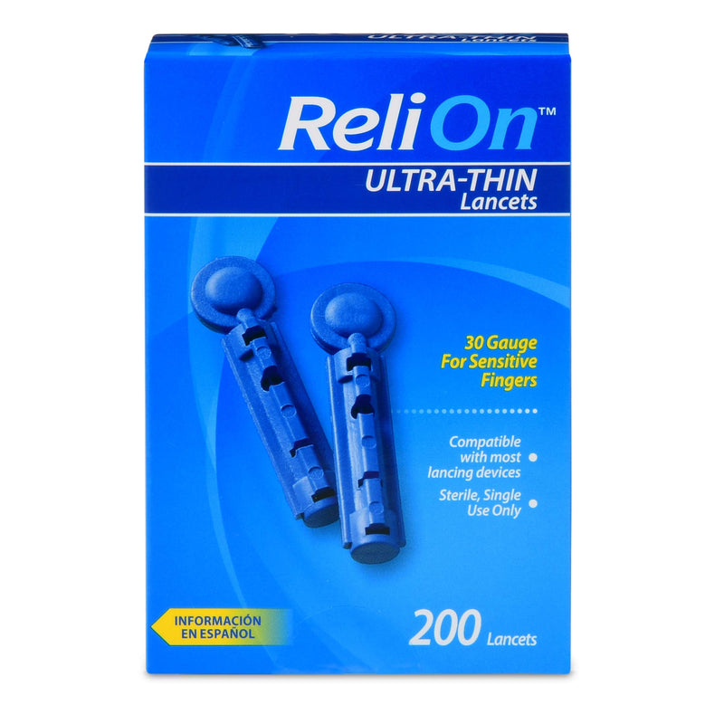 [Australia] - ReliOn 30G Ultra Thin Lancets 200-ct (Pack of 2) 