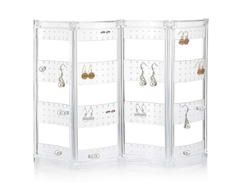 [Australia] - Zaxbo Acrylic Earring Holder and Jewelry Organizer - Earring Organizer Holds up 140 Pairs of Earrings 