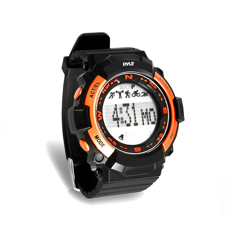 [Australia] - Pyle PSPTR19OR Digital Multifunction Sports Wrist Watch - Smart Fit Classic Men Women Sport Running Training Fitness Gear Tracker w/ Sleep Monitor, Pedometer, Alarm, Stopwatch, Backlight, Orange 