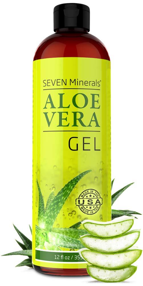 [Australia] - Organic Aloe Vera Gel with 100% Pure Aloe From Freshly Cut Aloe Plant, Not Powder - No Xanthan, So It Absorbs Rapidly With No Sticky Residue - Big 12 oz 12 Ounce (Pack of 1) 