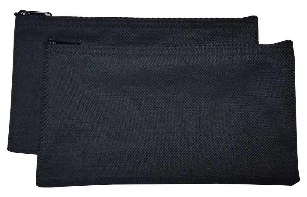 [Australia] - Zipper Bags Poly Cloth Value Package of 2 Bags (Black) Black 