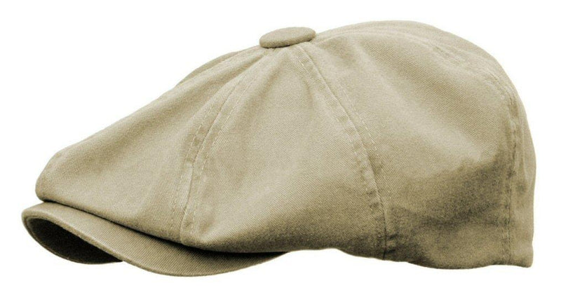 [Australia] - Rooster Washed Cotton Newsboy Gatsby Ivy Cap Golf Cabbie Driving Hat X-Large Khaki 