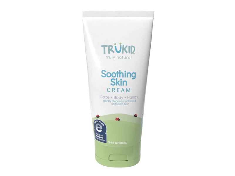 [Australia] - TruKid Soothing Skin (Eczema) Cream for Baby, Relieves & Protects Dry, Itchy Skin, Safe for Sensitive Skin, Hydration and Moisturizing Cream for Babies, Unscented, All Natural Ingredients (3.4 fl oz) 3.4 Ounce 