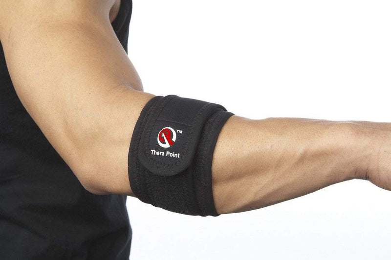 [Australia] - Thera Point Acupressure Tennis Elbow Brace with Acupressure Point for Tendonitis - Relief for Men & Women with Golfer's Elbow - Comfortable Sleeve for Golf Elbow Treatment Large/X-Large (Pack of 1) 