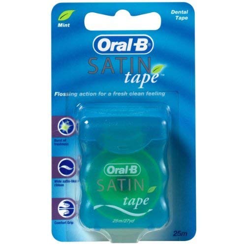 [Australia] - Oral-B Statin Tape Dental Floss 25m (6 Units) by Oral-B Satin Tape Mint 