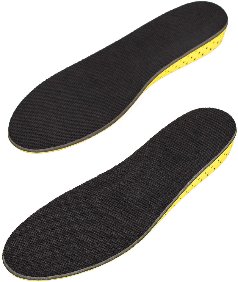 [Australia] - Height Increase Insole - Elevator Shoe Conversion - 1 Inch Taller (Black) Invisible Increased Heel Lifting Inserts Shoe Lifts Shoe Pads (Large US 8 -13 Men or US 10 - 15 Women) 