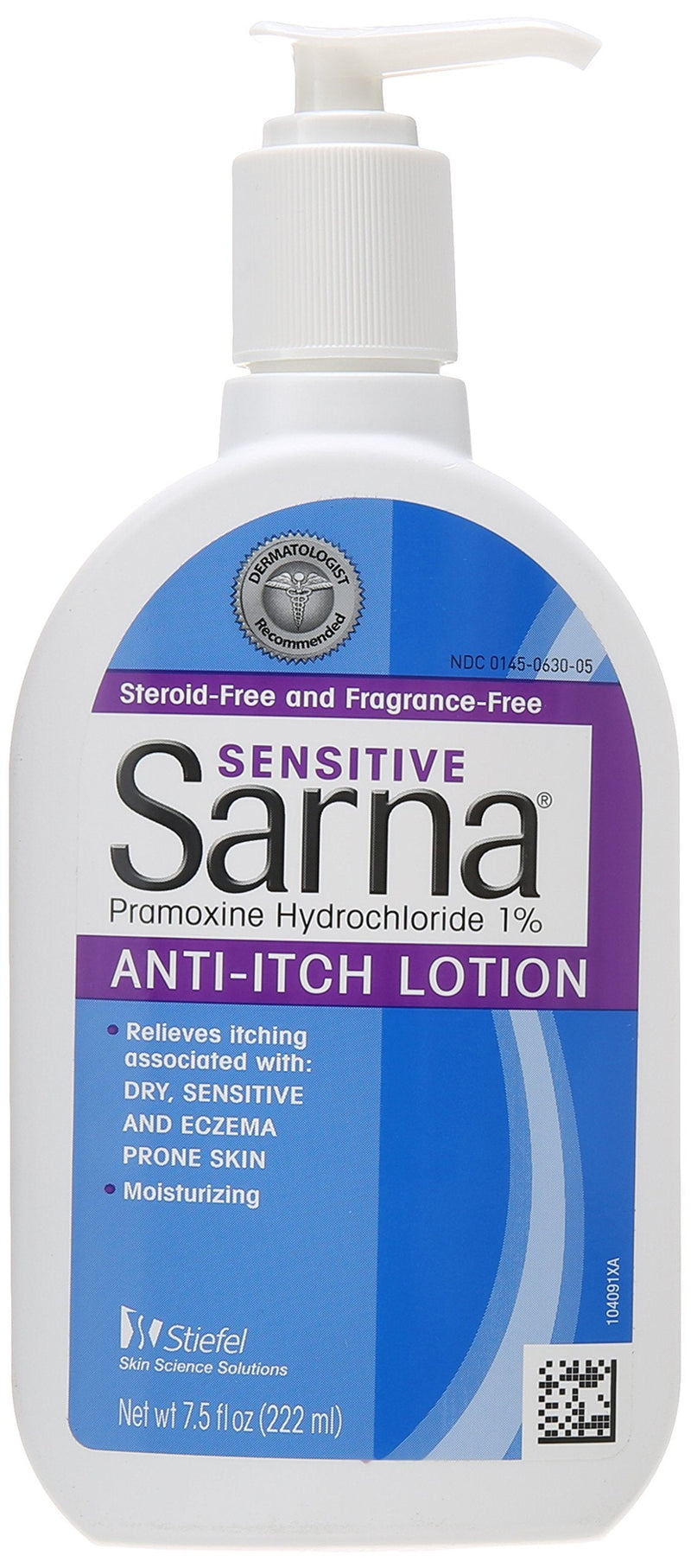 [Australia] - Sarna Sensitive Anti-Itch Lotion for Eczema and Sensitive Dry Skin Itch Relief, 7.5 Ounce 