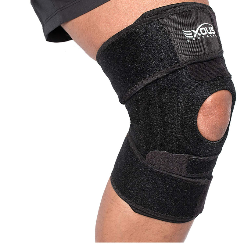[Australia] - Knee Brace Support For Knee Pain Non Slip Fit 4-Way Adjstable Wrap Around Compression Patellar - Side Stabilizing For Mensicus Tear LCL, MCL, ACL Arthritis ligament injury Mens Womens 