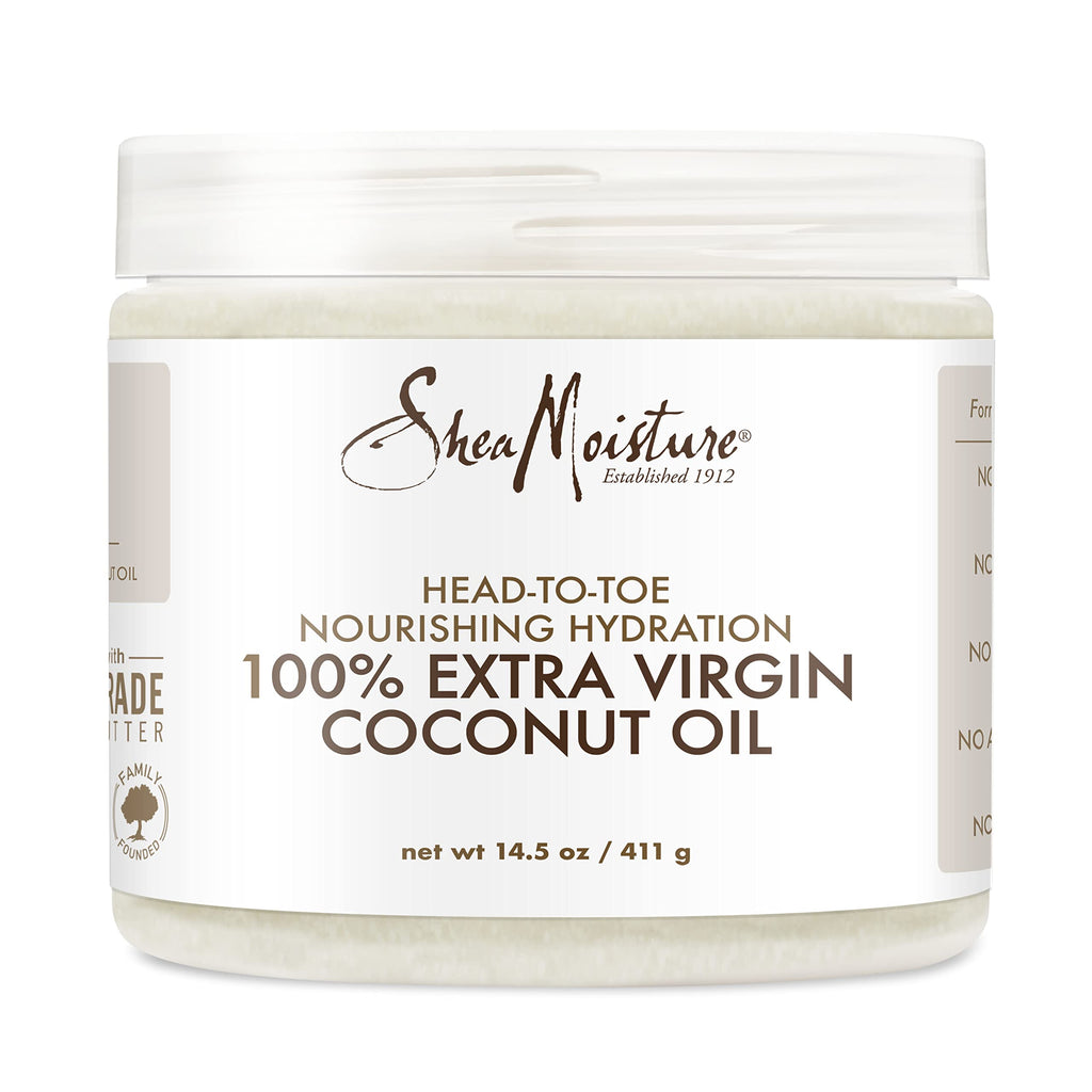 [Australia] - SheaMoisture Body Moisturizer For Dry Skin 100% Extra Virgin Coconut Oil Nourishing Hydration Soften And Restore Skin And Hair 14.5oz 