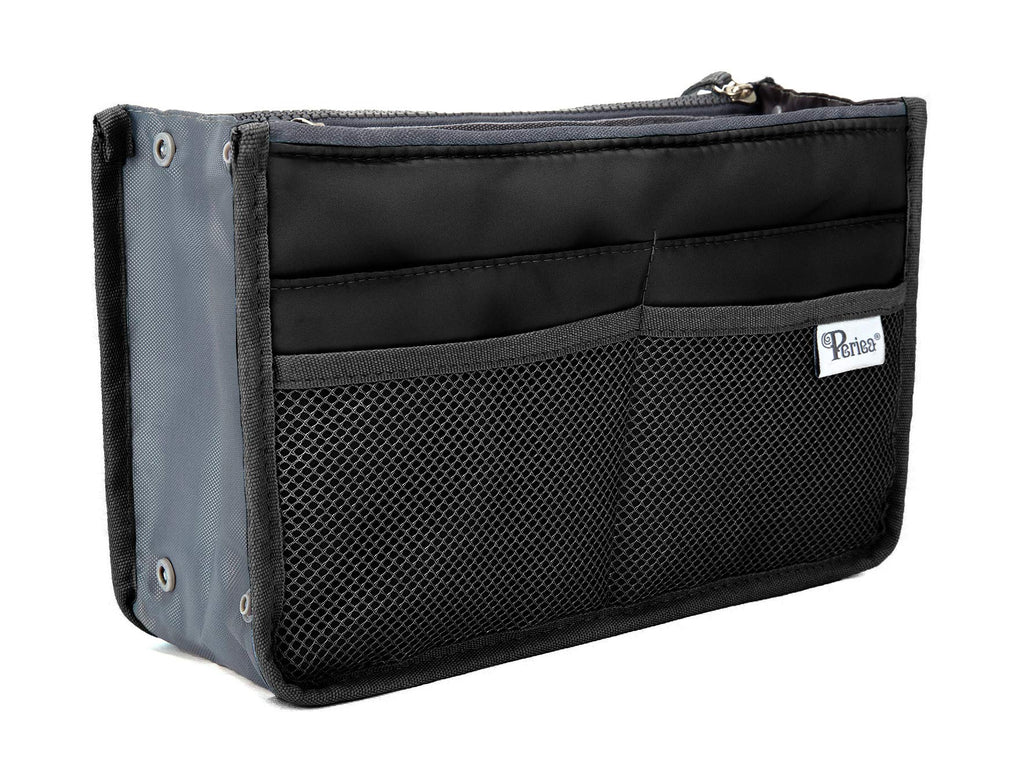 [Australia] - Periea Purse Organizer Insert Handbag Organizer - Chelsy - 28 Colors Available - Small, Medium or Large Black 