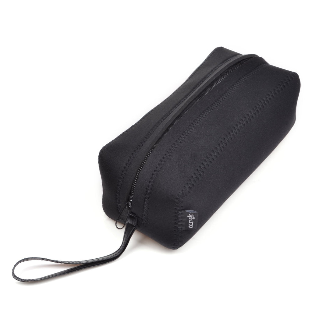 [Australia] - Cosmos Black Color Neoprene Watch and Bracelet Travel Storage Roll Bag with Black Removable Tube Velvet Holder Roll Bag-Neoprene 