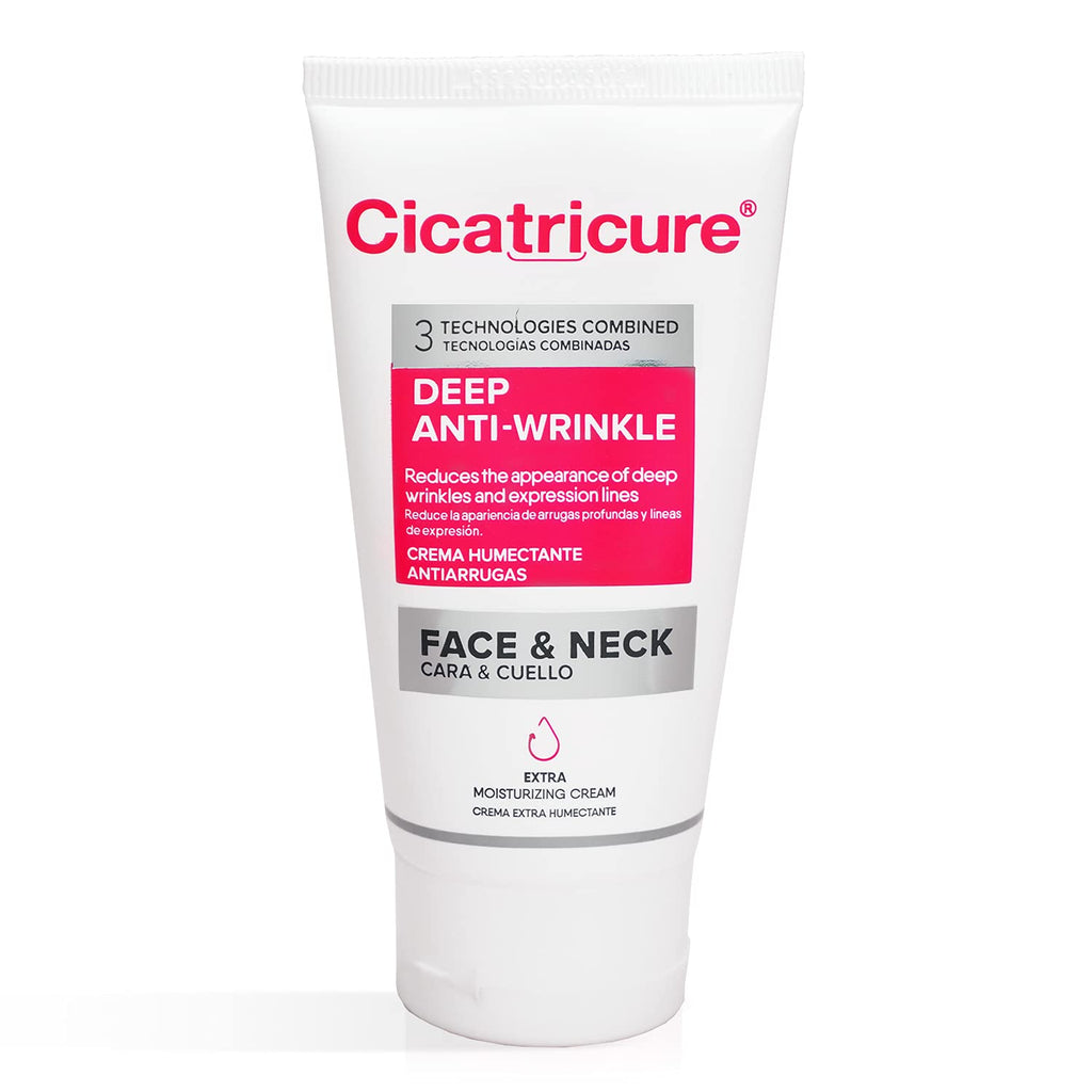[Australia] - Cicatricure Anti Wrinkle Face & Neck Cream, 3-in-1 Facial Moisturizer with Retinol, Vitamin E & Q Acetyl 10, Hydrating Anti Aging Skin Care, 2.1 Ounces 2.1 Ounce (Pack of 1) Deep Anti-Wrinkle Face Cream 