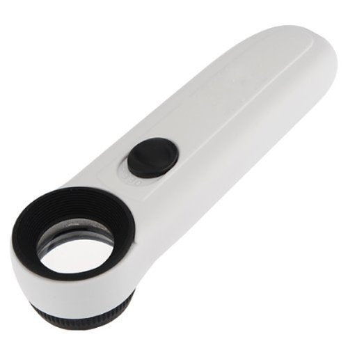 [Australia] - Skycoolwin 40x Glass Magnifying Magnifier Jeweler Eye Jewelry Loupe Loop Led Light 