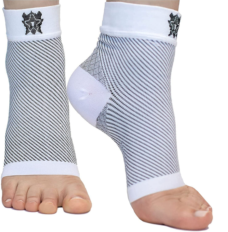 [Australia] - Bitly Plantar Fasciitis for Women & Men Socks Foot & Ankle Compression Sleeve, White, XL X-Large 1 