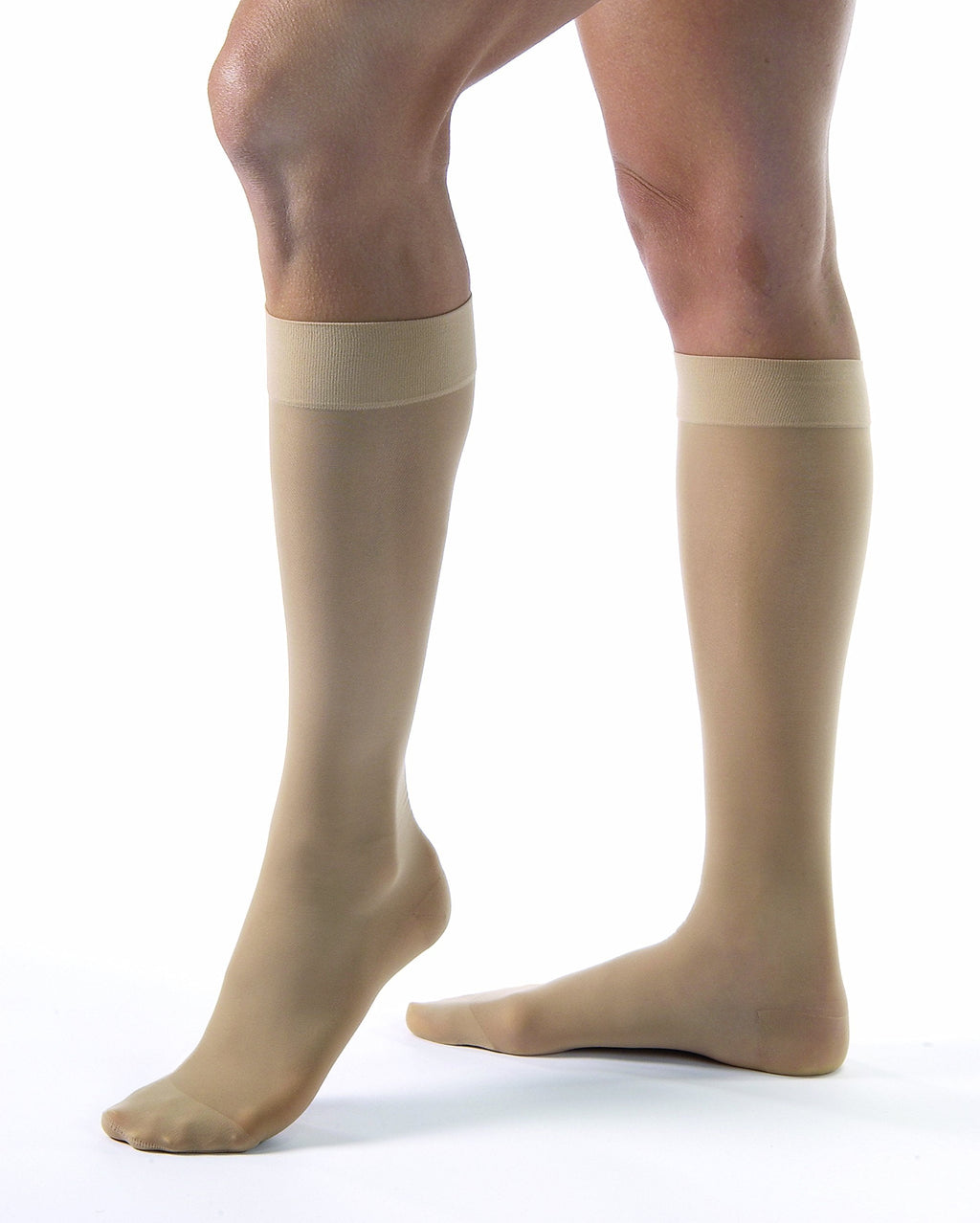 [Australia] - JOBST UltraSheer Knee High with SoftFit Technology Band, 15-20 mmHg Compression Stockings, Closed Toe, X-Large, Natural X-Large (1 Pair) 