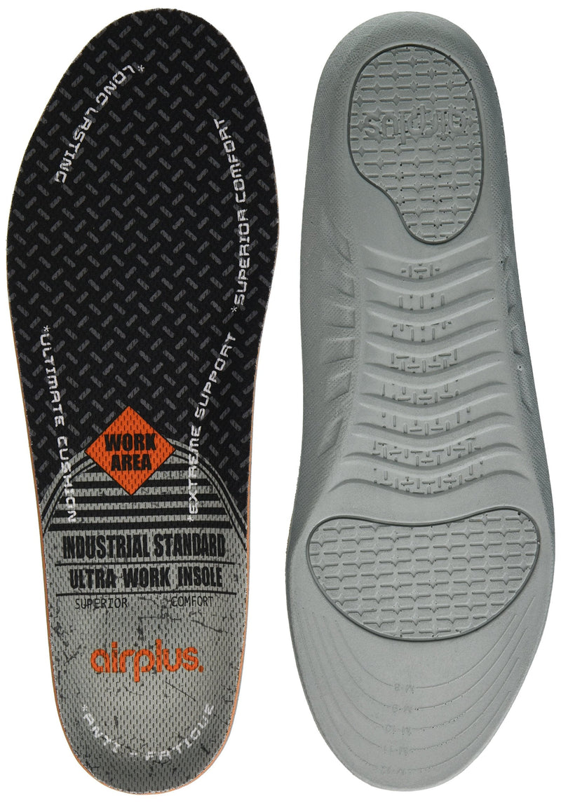 [Australia] - Airplus Ultra Work Memory Plus Shoe Insoles for All Day Comfort and Foot Pain Relief, Mens, Size 7-13 