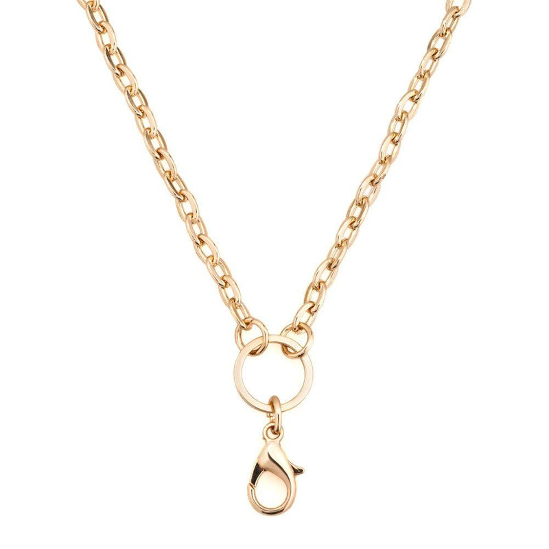 [Australia] - CharmSStory 28 inch Rolo Chain Necklace for Floating Charm Lockets Golden 