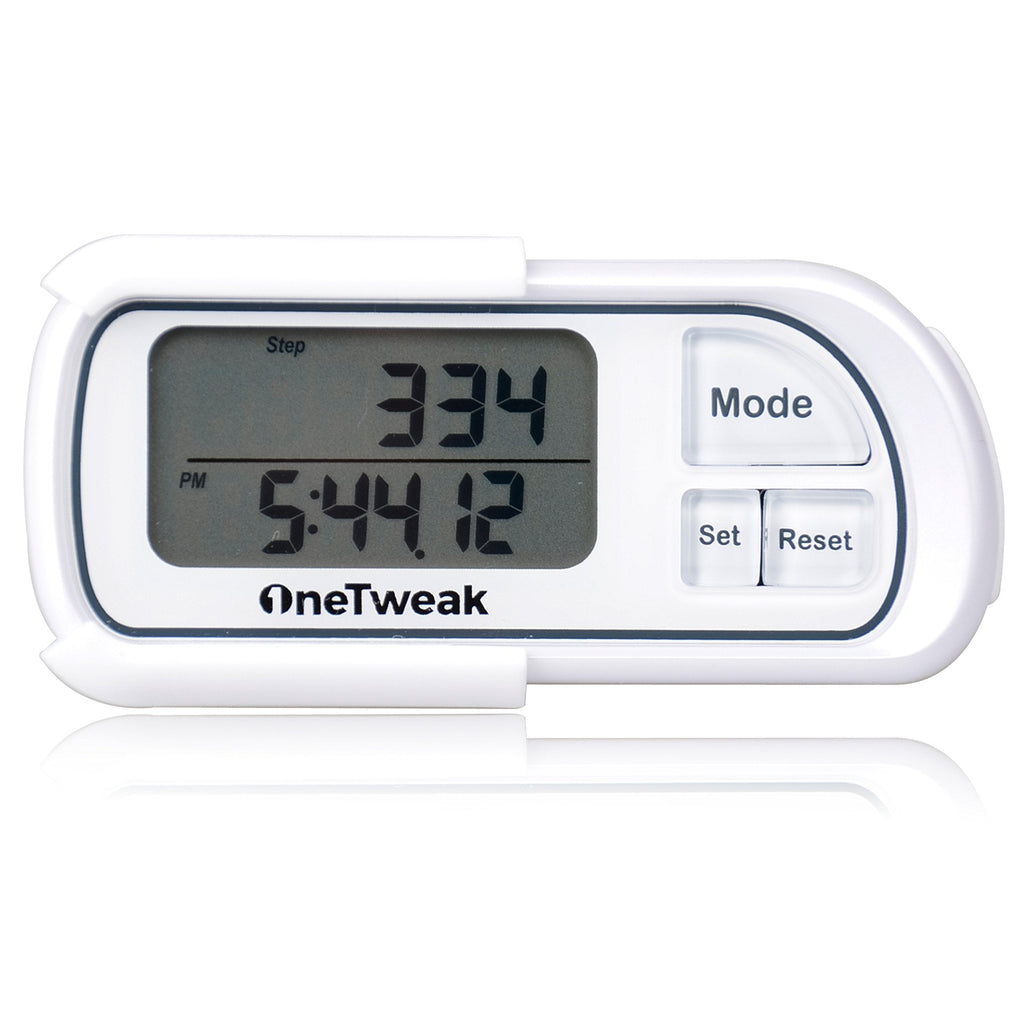 [Australia] - New OneTweak EZ-1 Pedometer for Walking. 3D Tri-Axis Clip-On. Back-to-Basics Step Counter. Simple to Use. Multi-Function. New Pause Function. Perfect Fitness/Exercise Tool. 