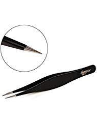 [Australia] - Eliminer Stainless Steel Pointed Tweezers, Black 