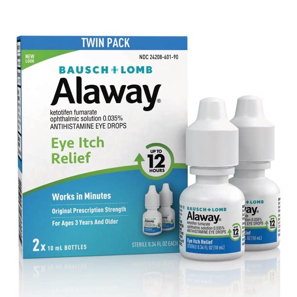 [Australia] - Allergy Eye Itch Relief Eye Drops by Alaway, Antihistamine, 10 mL (Pack of 2) , Packaging may vary 0.34 Fl Oz (Pack of 2) 