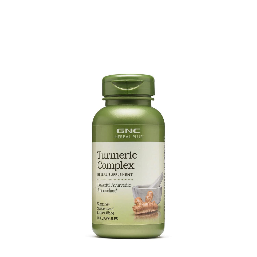 [Australia] - GNC Herbal Plus Turmeric Complex, 100 Capsules, Powerful Ayurvedic Antioxidant 