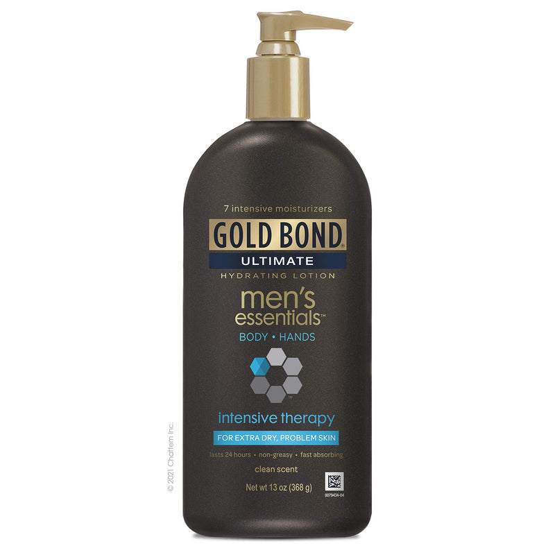 [Australia] - Gold Bond Men's Essentials Hydrating Lotion 13 oz., Intensive Therapy for Extra Dry Skin 