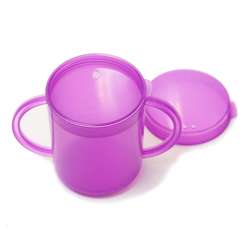 [Australia] - Talktools Recessed Lid Cup with Handles - 2 Lids | Therapy Cups | Helps Improve Lip Closure and Tongue Retraction | Alternative to Sippy Cup 