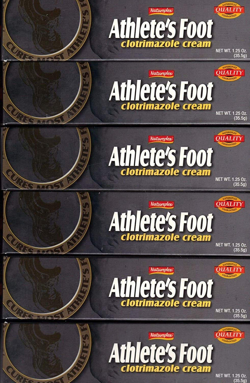 [Australia] - 6 Natureplex Athlete's Foot Antifungal Cream Clotrimazole 1% Jock Itch, 1.25oz 