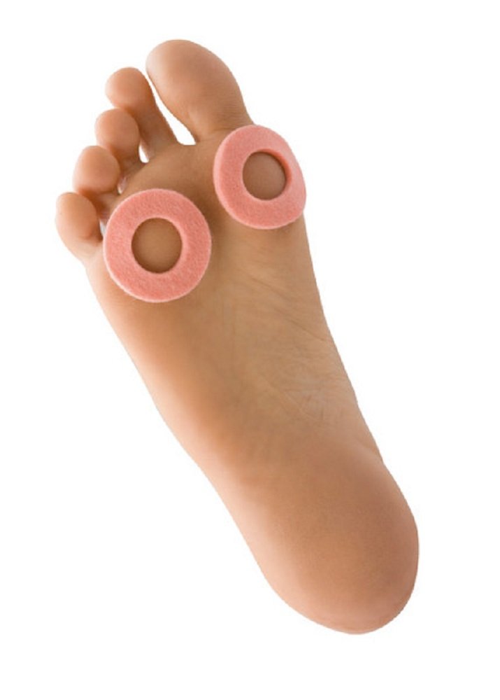 [Australia] - Callus Pads, Ring Shaped 1/8" Felt, 100 Circle Cushions Per Pack 