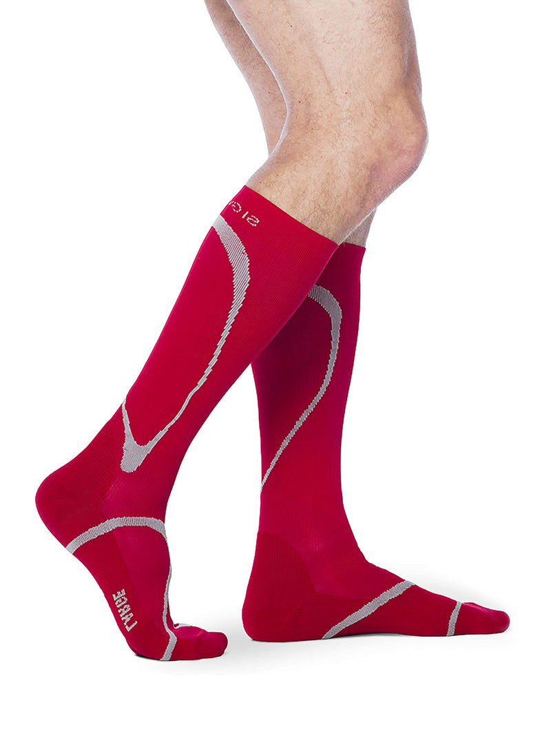 [Australia] - SIGVARIS Men’s & Women’s Motion High Tech 412 Closed Toe Calf-High Socks 20-30mmHg 