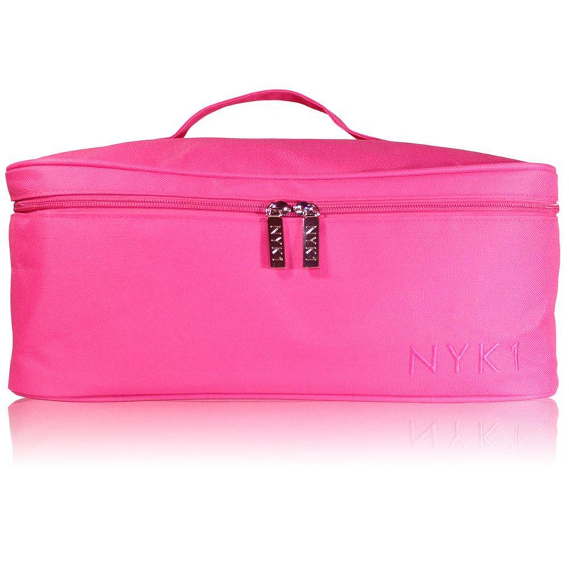 [Australia] - Make Up Beauty Cosmetic Bag - Large Travel Wash Case Bags for Women Girls Storage of Makeup Cosmetics, Toiletry Pouch for Brushes Toiletries Kids Brush Kit Nail Art Lamp Set, Splash Waterproof (PINK) PINK 
