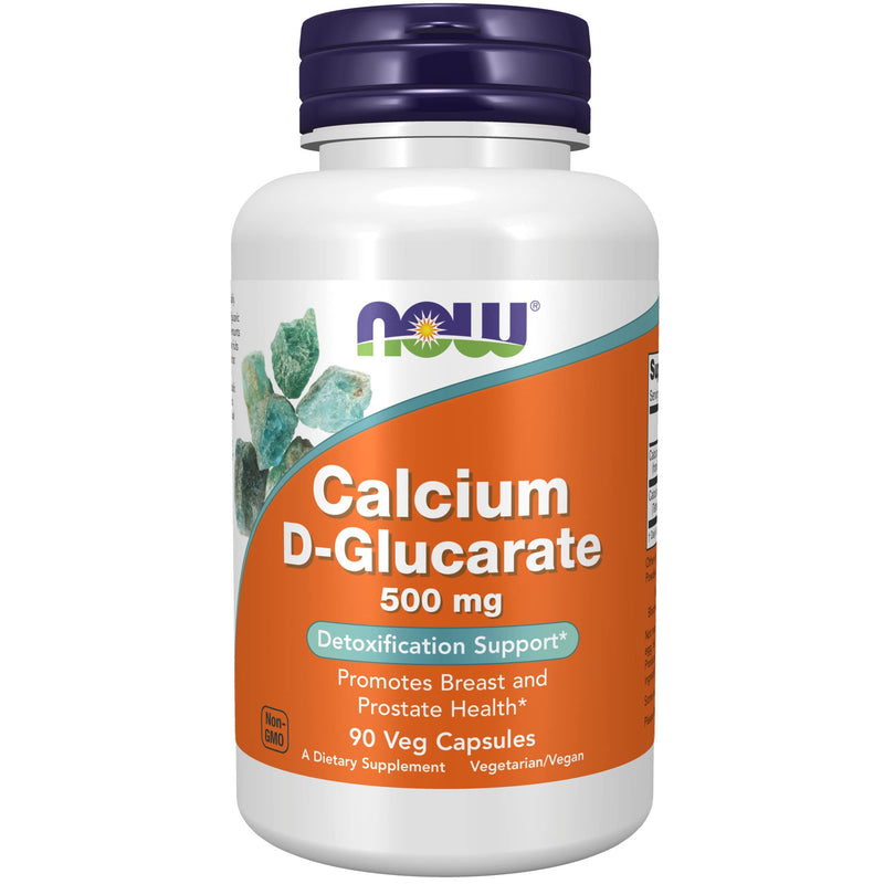 [Australia] - NOW Supplements, Calcium D-Glucarate 500 mg, Detoxification Support*, 90 Veg Capsules 