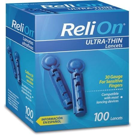 [Australia] - ReliOn 30G Ultra-Thin Lancets, 100-ct (Pack of 2) 