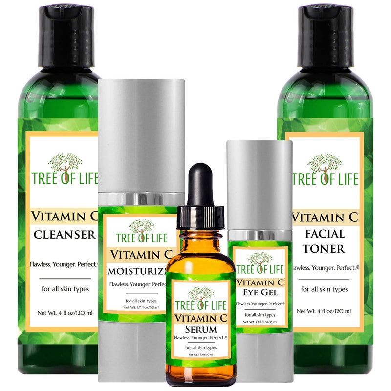 [Australia] - Complete Vitamin C Combo Pack - Vitamin C Serum, Moisturizer, Eye Gel, Cleanser, and Toner 