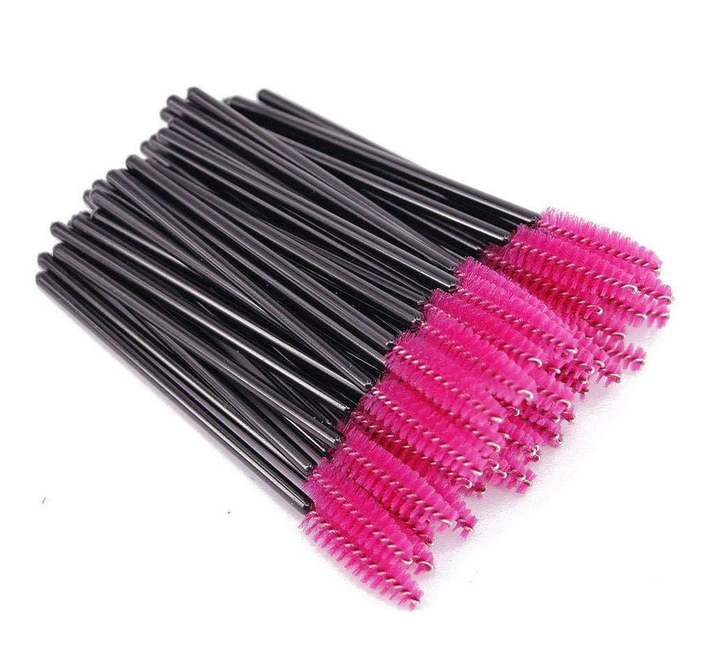 [Australia] - Disposable Eyelash Eye Lash Makeup Brush Mascara Wands Applicator Makeup Kits (100PCS Pink) 100 Pcs Rose 