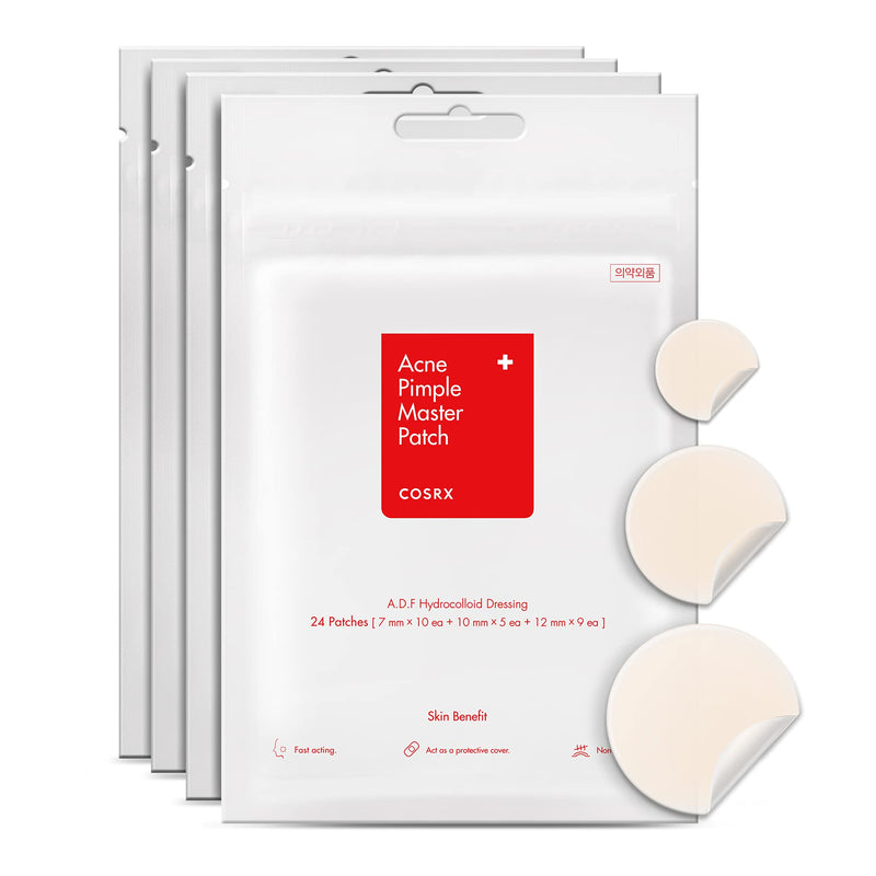 [Australia] - COSRX Acne Pimple Patch (96 counts) Absorbing Hydrocolloid Spot Treatment Fast Healing, Blemish Cover, 3 Sizes 