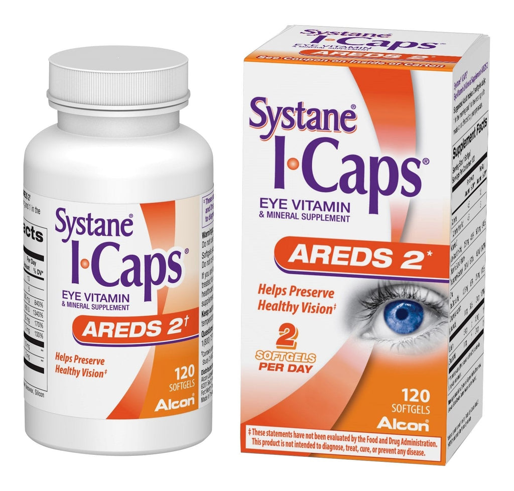 [Australia] - Systane ICaps Eye Vitamin & Mineral Supplement, AREDS 2 Formula, 120 Softgels (Packaging may vary) 