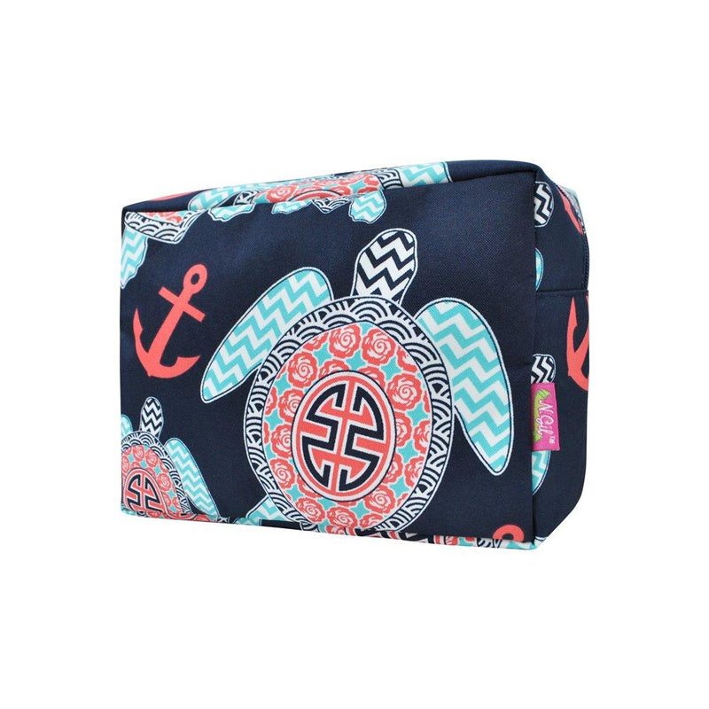 [Australia] - Sea Turtle Anchor (Navy) NGIL Large Cosmetic travel Pouch Sea Turtle Anchor-Navy 