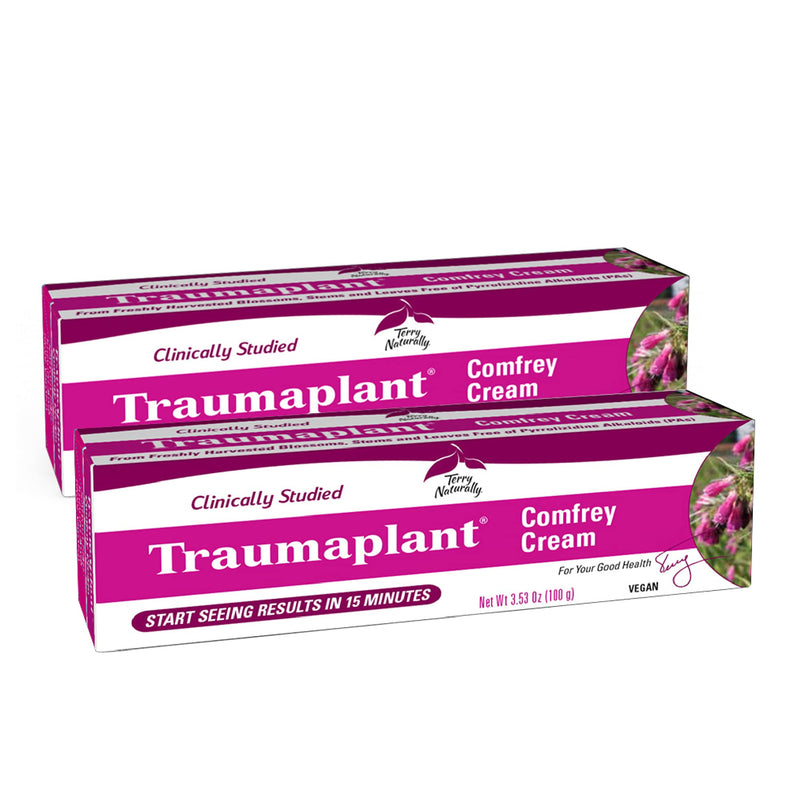 [Australia] - Terry Naturally Traumaplant Comfrey Cream (2 Pack) - 3.53 oz (100 g) - Non-Staining Topical Botanical, Free of Toxic Pyrrolizidine Alkaloids (PAs) & Parabens - for External Use Only 3.53 Ounce (Pack of 2) 