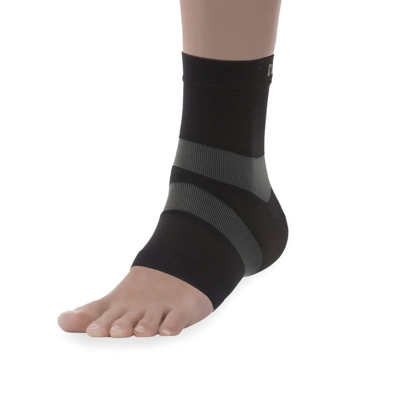 [Australia] - Copper Fit Pro Series Unisex Ankle Compression Sleeve Large Black with Copper Trim 