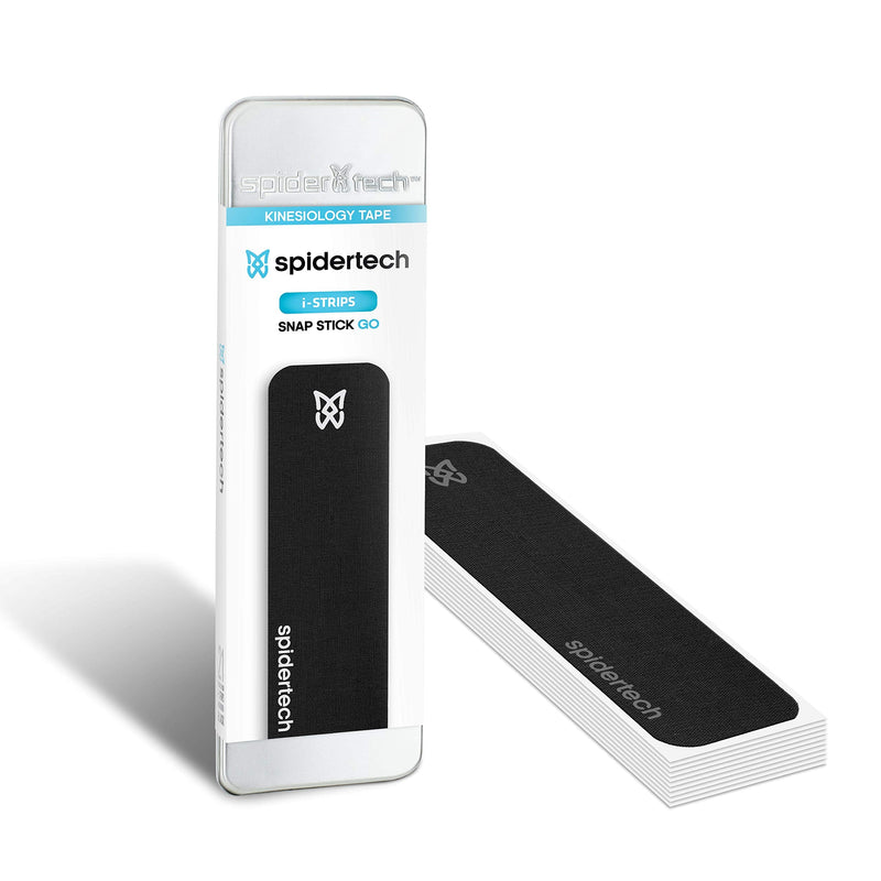 [Australia] - Pre-Cut Kinesiology Tape Strips (21 Pack) Reduce Inflammation, Athletic Tape Preferred by Athletes, High-Grade Water-Resistant Material, Help Re-Train Shoulder and Enhance Performance Black 