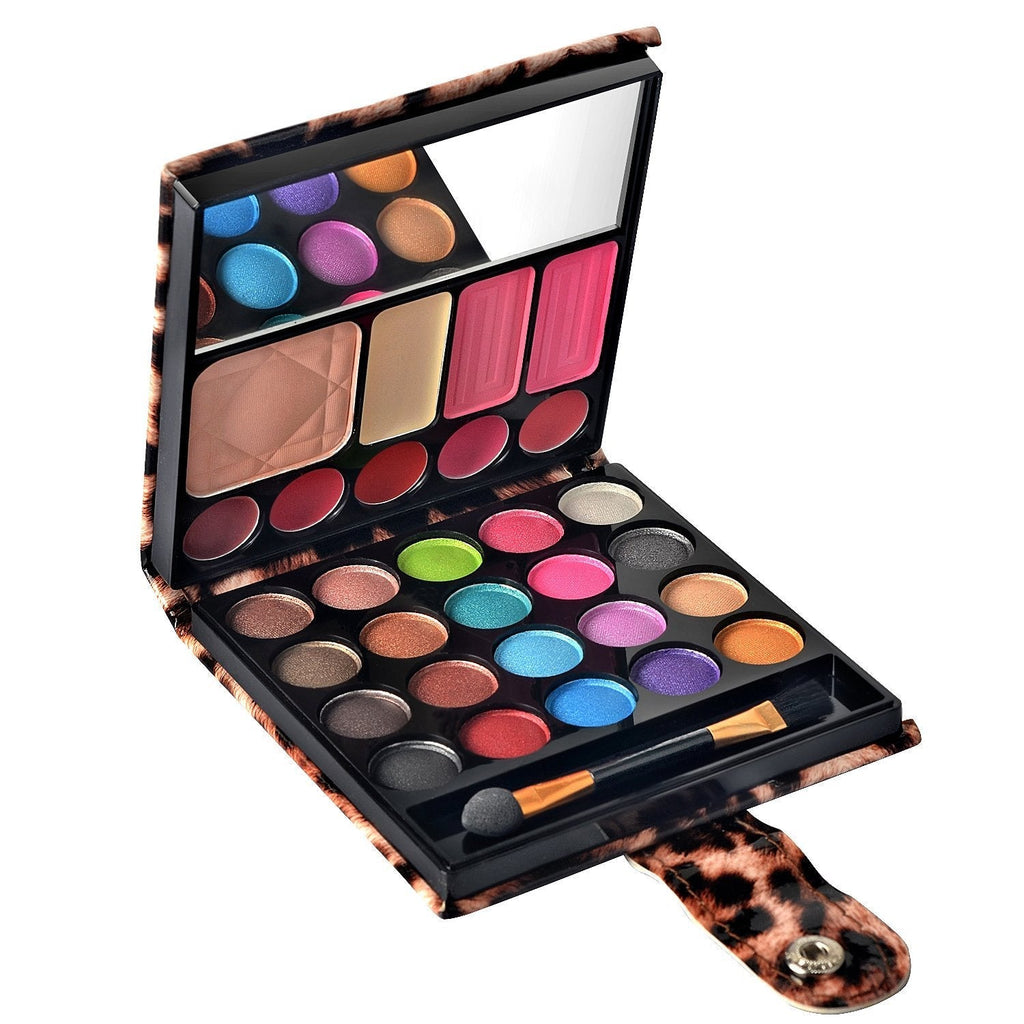 [Australia] - Ecvtop Professional Makeup Kit Eyeshadow Palette Lip Gloss Blush Concealer,29 Color Leopard 
